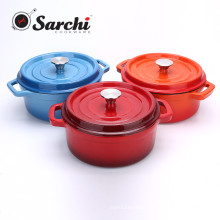 6.5 Quart Enamel Cast Iron Cookware Casserole